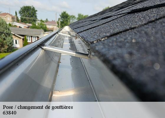 Pose / changement de gouttières  eglisolles-63840 Dorkeld Couverture