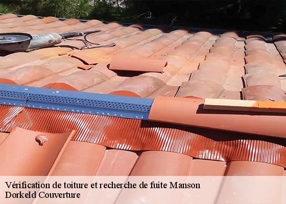 Vérification de toiture et recherche de fuite  manson-63122 Dorkeld Couverture