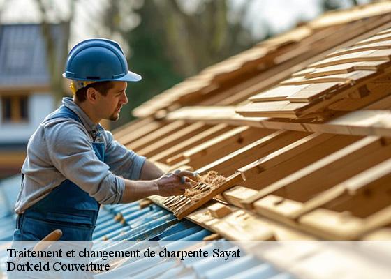 Traitement et changement de charpente  sayat-63530 Dorkeld Couverture